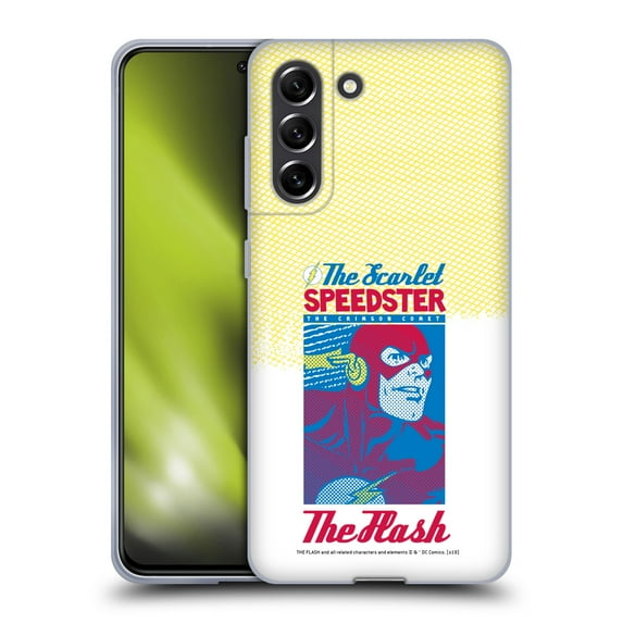 Head Case Designs Officially Licensed The Flash DC Comics Fast Fashion Scarlet Speedster Soft Gel Case Compatible with Samsung Galaxy S21 FE 5G