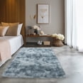 thumbnail image 2 of ZENELESS Ultra Soft Rug for Living Room,3x5ft Non-Slip Shaggy Area Rugs, Plush Fluffy Carpets for Bedroom Kids Room Nursery Home Decor Tie-dye Silver and Gray, 2 of 7