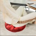 thumbnail image 4 of Funda de almohada estilo cojín redondo diámetro 42 cm café Pegasuss terciopelo súper suave cojín grueso cojín de silla flocado viento cojín redondo, 4 of 6
