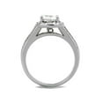 thumbnail image 3 of 2.95 Ct Halo Cubic Zirconia Stainless Steel Engagement Ring Band Women's Size 6, 3 of 5
