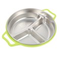 thumbnail image 1 of Miangastore 1 Pce Assiette en Acier Inoxydable pour Enfants Assiette de Nourriture Assiette de Rangement pour Aliments, 1 of 8