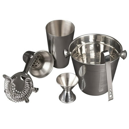 Imperial Home 5 Piece Cocktail Shaker and Bar Accessories