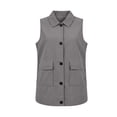 thumbnail image 7 of NominalSnug Women Corduroy Sleeveless Vest Collared Button Down Casual Outerwear With Flap Pockets, 7 of 7