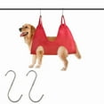 thumbnail image 2 of Dog Grooming Hammock, Dog Nail Hammock Hanger Restraint Bag, Relaxation Pet Grooming Hammock Harness for Cats and S Small Dogs for Nail Trimming Clipping Grooming(Red), 2 of 8