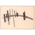 thumbnail image 3 of Kazimir Malevich 24x18 Black Modern Framed Museum Art Print Titled - Sensation of the Motion and the Obstacle (1916), 3 of 5