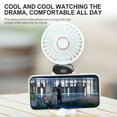 thumbnail image 4 of Mini Portable Fan Handheld Fan Rechargeable Small Desk Fan 5 Speeds 90° Foldable Battery Operated Fan with Lanyard for Home Office Travel Use, 4 of 5