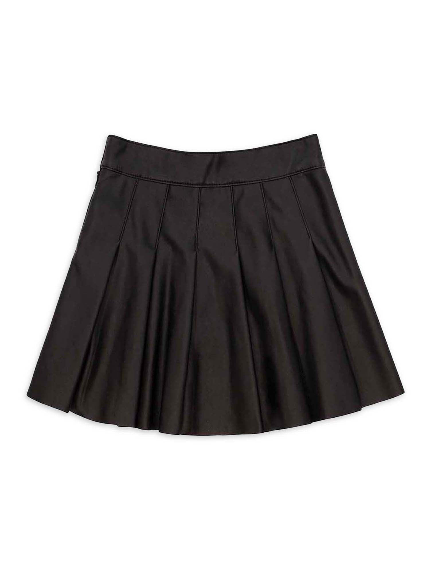 Jordache Girls Pleated Pleather Skirt, Sizes XS-2X