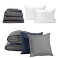 thumbnail image 1 of Edredón Doble Vista King Size Couzy + Sábanas Royal Gris Oxford + Cubre colchón Cloud + Almohada Royal Twin, 1 of 8