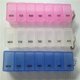 thumbnail image 3 of Pastillero semanal giratorio con 7 ranuras, caja organizadora de vitaminas y medicamentos (blanco), 2 unidades, 3 of 7