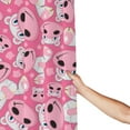 thumbnail image 6 of XMXY Cute Cartoon Hippopotamus Animal Long Shower Curtains, Waterproof Weighted Thick Bathroom Curtain with 12 Iron Hook, 72x72 Inch, 6 of 9