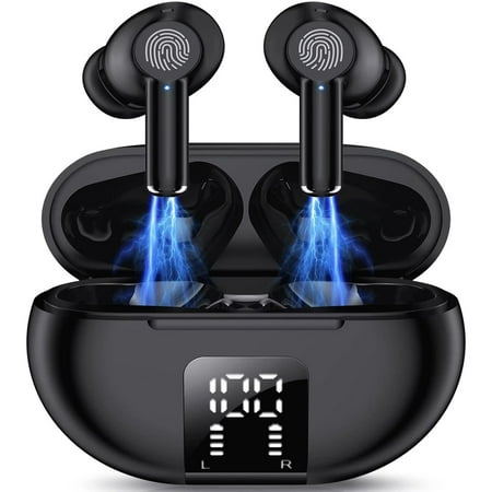 Wireless Earbuds Bluetooth Headphones Bluetooth Headset with Microphone Touch Control , IPX7 Waterproof, High-Fidelity Stereo Earphones for Sports and Work，Compatible with iPhone 13 Pro Max