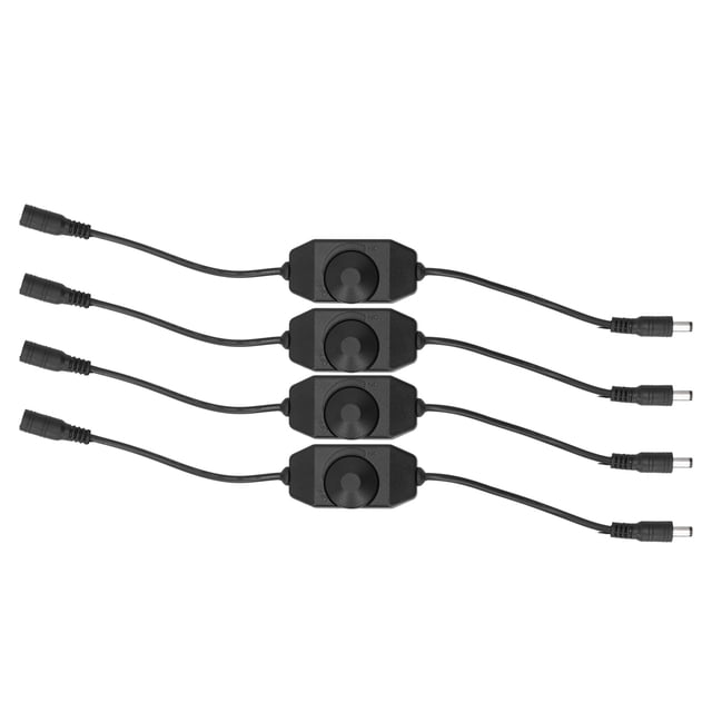 Dimming Controller,4Pcs 12V LED Brightness Lamp Dimmer Switch Brightness Dimmer Highly Recommended