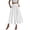 Light Gray, variant on Maxi Skirts for Women Flowy - High Waist Ankle Length Drawstring Side Slit Skirt with Pockets, Elastic Waist, Comfortable for Summer Beach Vacation Daily Wear,Light Gray S