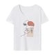 thumbnail image 1 of Camiseta para mujer Tops de verano Camiseta cómoda con cuello redondo para Holiday Street M, 1 of 7