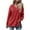 Red, variant on Sweatshirt for Women Long Sleeve V Neck TopsPullover Casual Sweatshirts Solid Fall Fashion Sweaters Loose Trendy Winter Clothes Cute Tops Comfy Fall Outfits 2025