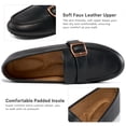 thumbnail image 4 of Ecetana Women's Loafer Flats Leather Slip-On Dress Shoes Work Business Casual Shoes, 4 of 7