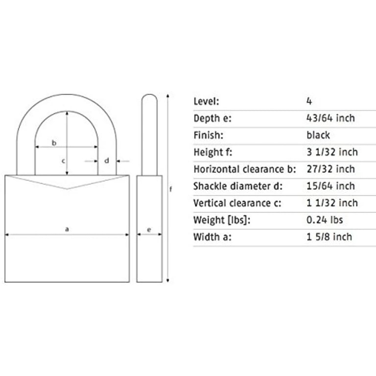 116] ABUS 145/40 40mm Aluminium Combination Padlock with resettable code -  Silver (EAGLE) 