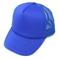 thumbnail image 3 of DALIX Trucker Cap Mesh Hat with Solid Colors and Adjustable Strap and Small Braid in Royal Blue, 3 of 6