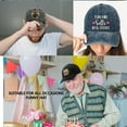 thumbnail image 6 of Garden Hair Don't Care Distressed Washed Blue Baseball Cap, Vintage Adjustable Cotton Cap,Birthday Thank You Gifts for Gardeners, Gardening Gifts for Women Men Garden Lover Plant Lover, 6 of 6