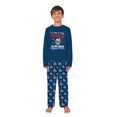 thumbnail image 4 of Christmas Hockey Matching Family Pajamas With Dog, Blue Hockey Skate Holiday PJs, Plus Sizes, With Pockets, 4 of 7
