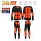 thumbnail image 3 of Ropa interior térmica de invierno con calefacción para hombre, chaqueta calefactora, ropa de esquí, chaqueta calefactora, pantalones de forro polar cálidos, ropa calefactora eléctrica con USB, 3 of 5
