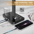 thumbnail image 2 of shiyou-LED Desk Lamp Dimmable Table Lamp with USB Charging Port, 50 Lighting Modes, Adjustable Foldable Dual Swing Arm Architect Desk Lamp for Home Office, Eye-Caring Reading Lamp w/Pen Holder 45min, 2 of 4