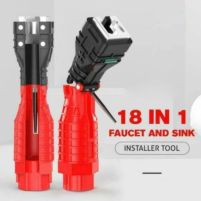 Details about   18 In 1 Faucet And Sink Installer Multifunctional  Wrench Tool For  Water Pipe 