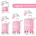 thumbnail image 3 of imerelez Luggage Sets 4 Piece(14/20/24/28) PP Lightweight & Durable Expandable suitcase, 3 of 8