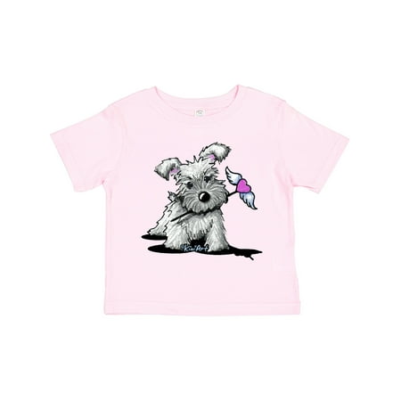 

Inktastic Schnauzer with Heart Gift Toddler Boy or Toddler Girl T-Shirt