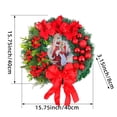 thumbnail image 3 of BOBOMOTI Holy Family Wreath Decorations, Large Christmas Front Door Wreaths, Nativity Scene Door Decoration for Xmas Home Window Wall Decor, 3 of 4