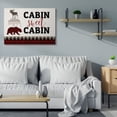 thumbnail image 3 of Stupell Industries Cabin Sweet Cabin Words Forest Animals Red Plaid Greeting Canvas Wall Art Design by Kim Allen, 36" x 48", 3 of 6