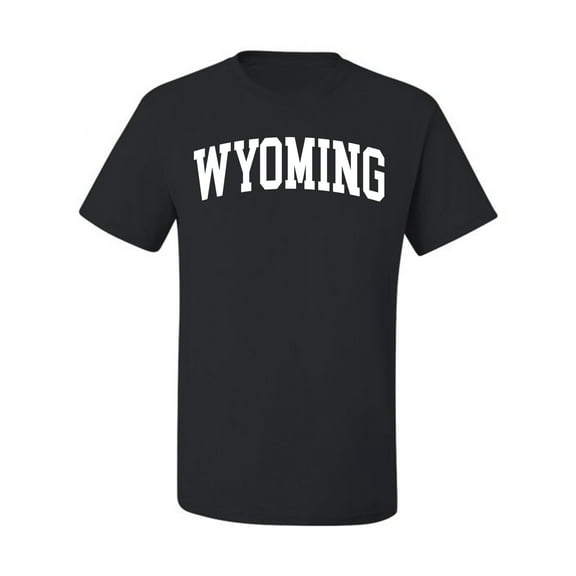 Wild Bobby State of Wyoming College Style Men Tee
