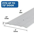 thumbnail image 3 of M-D Building Products 68684 6 in. x 1/4 in. x 72 in. Silver Aluminum Commercial Flat-Profile Threshold, 3 of 7