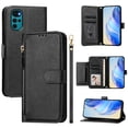 thumbnail image 3 of Funda para Motorola MOTO E32 4G/MOTO E32S Cartera de Mano con Cremallera y Correa Cruzada Desmontable, 3 of 5