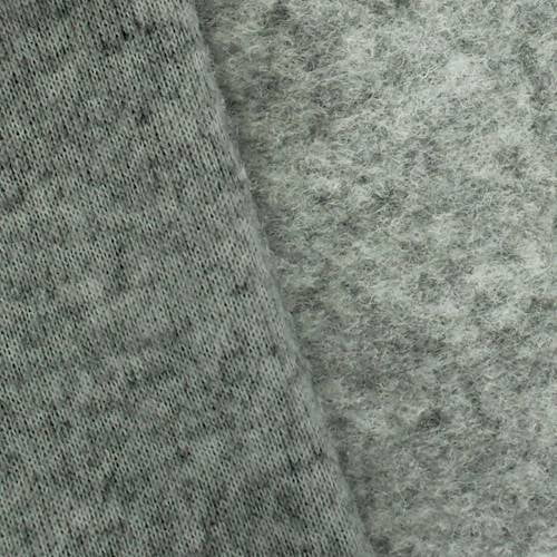 Thunder Gray Texture Brushed Back Sweater Fleece, Fabric By the Yard