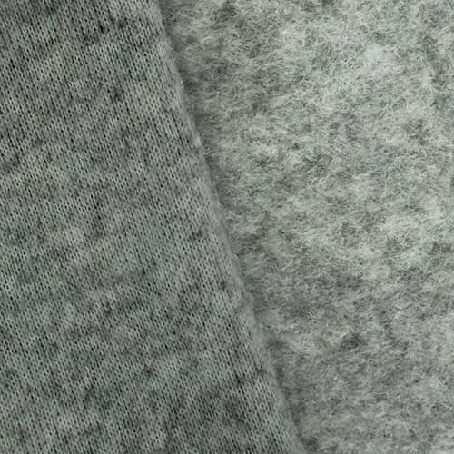 Fabric By The Yard Heather Gray Fleece Back Knit