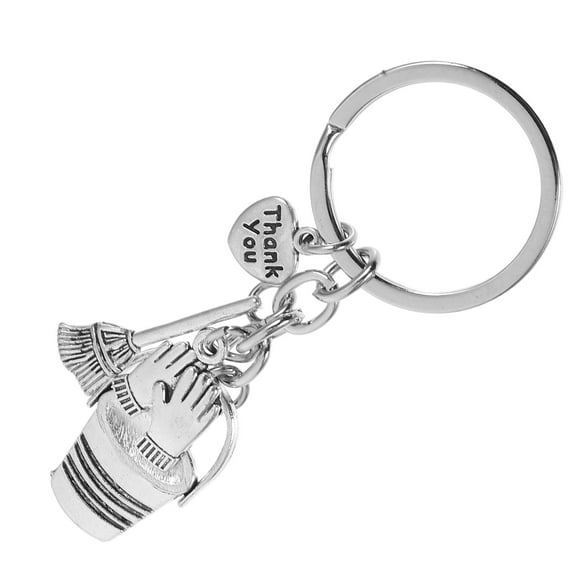 OFFIGAM Water Bucket Keychain Housekeeping Keyring Metal Key Accessory 1 Piece