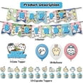 thumbnail image 2 of 32 Pcs For Kawaii Chiikawa Theme Birthday Party Decorations,With 1 Happy Birthday Banner Garland,18 Balloons,13 Cupcake Toppers for Party Decorations, 2 of 5