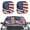 American Flag, variant on Binienty American Flag Windshield Sun Shade Soft Easy Installation Sunshade for Car Windshield Heat and UV Rays Protection Removable Accessories Universal for Sedan Van SUV 2 Pcs