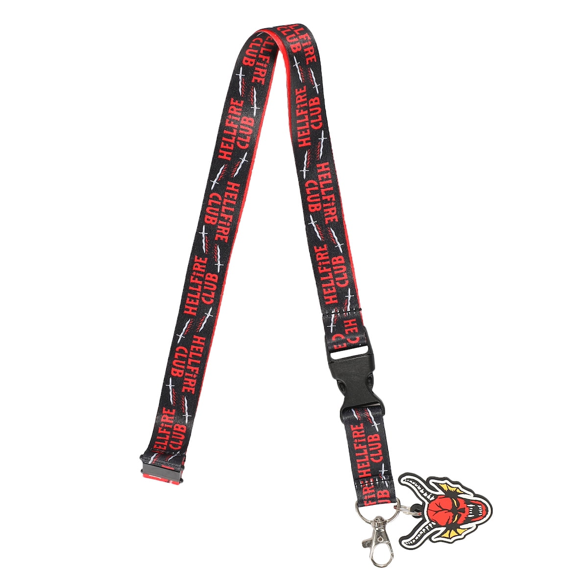 Beetlejuice Never Trust The Living Lanyard - ID Holder With Rubber Charm & Sticker