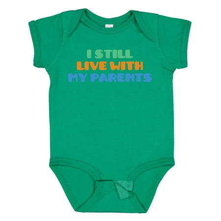 

Inktastic I Still Live with My Parents Gift Baby Boy or Baby Girl Bodysuit