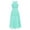 Mint Green, variant on CHICTRY Girls Floral Lace Rhinestone Maxi Romper Dress for Birthday Wedding Party