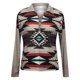 thumbnail image 5 of Mujeres Casual Folk-Custom Impreso Pullover Manga larga Cremallera Turn-down Collar Blusa Tops Sudaderas Fridja ghj987+7061, 5 of 6