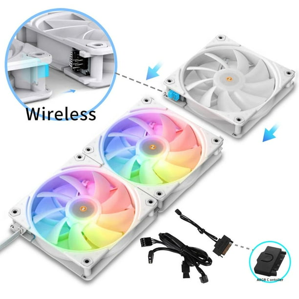 SAMA 3 IN 1 ARGB Uni Fan Kit Easy Link PWM Case Fan 3x120mm Daisychain