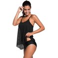 thumbnail image 3 of Women's 2 Pieces Lace Tankini Swimsuit Set Plus Size, 3 of 6