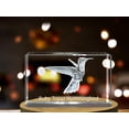 thumbnail image 3 of Ruby Topaz Hummingbird 3D Engraved Crystal 3D Engraved Crystal Keepsake/Gift/Decor/Collectible/Souvenir, 3 of 6