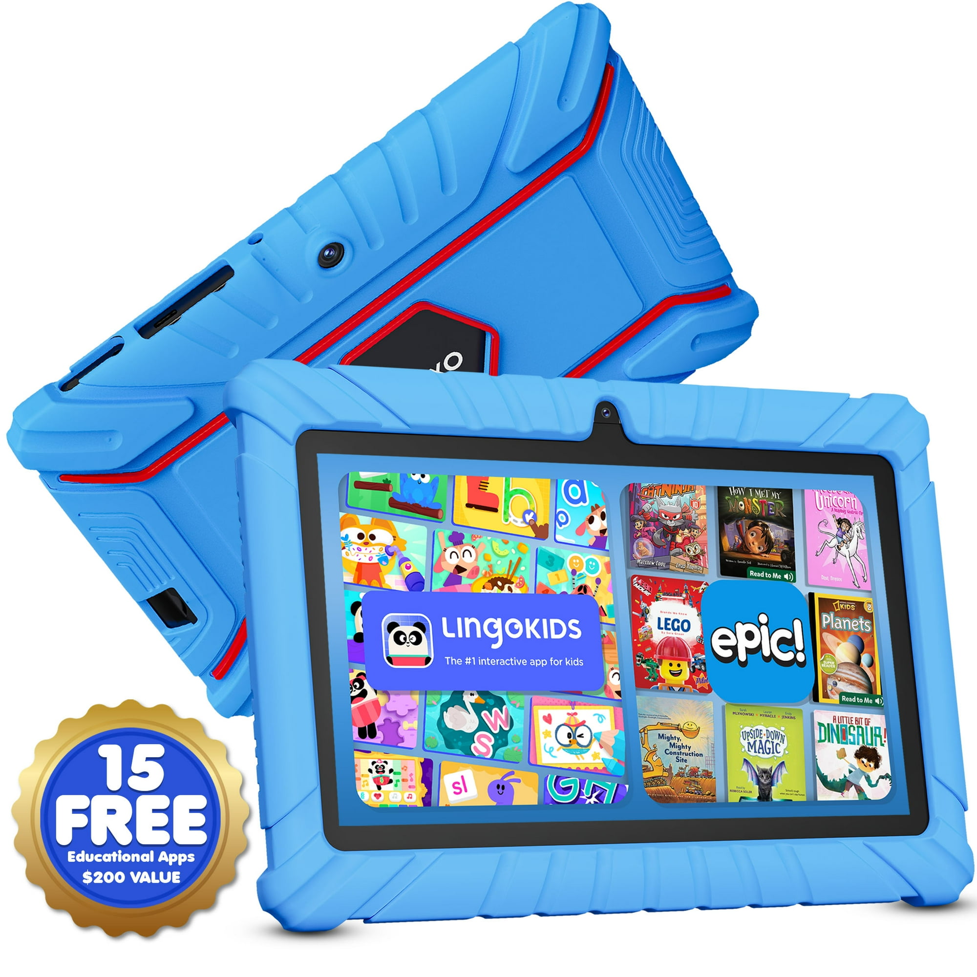 Contixo Kids Tablets 2026, Android Tablet for Kids with Parental Controls, 32GB Storage, 7", Blue
