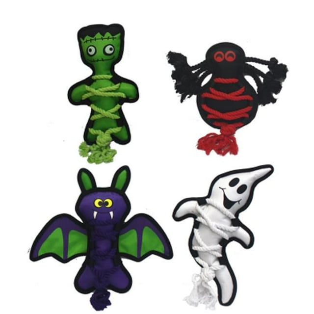 MultiPet 784369169300 Halloween Cross-Ropes Assortment Dog Toys