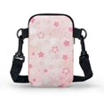 thumbnail image 2 of Chririnla 2 Zippers Cell Phone Purse for Yoga Travel, Polyester Lightweight Cross Body Phone Purse, Cute Sloth Floral Print, 2 of 10