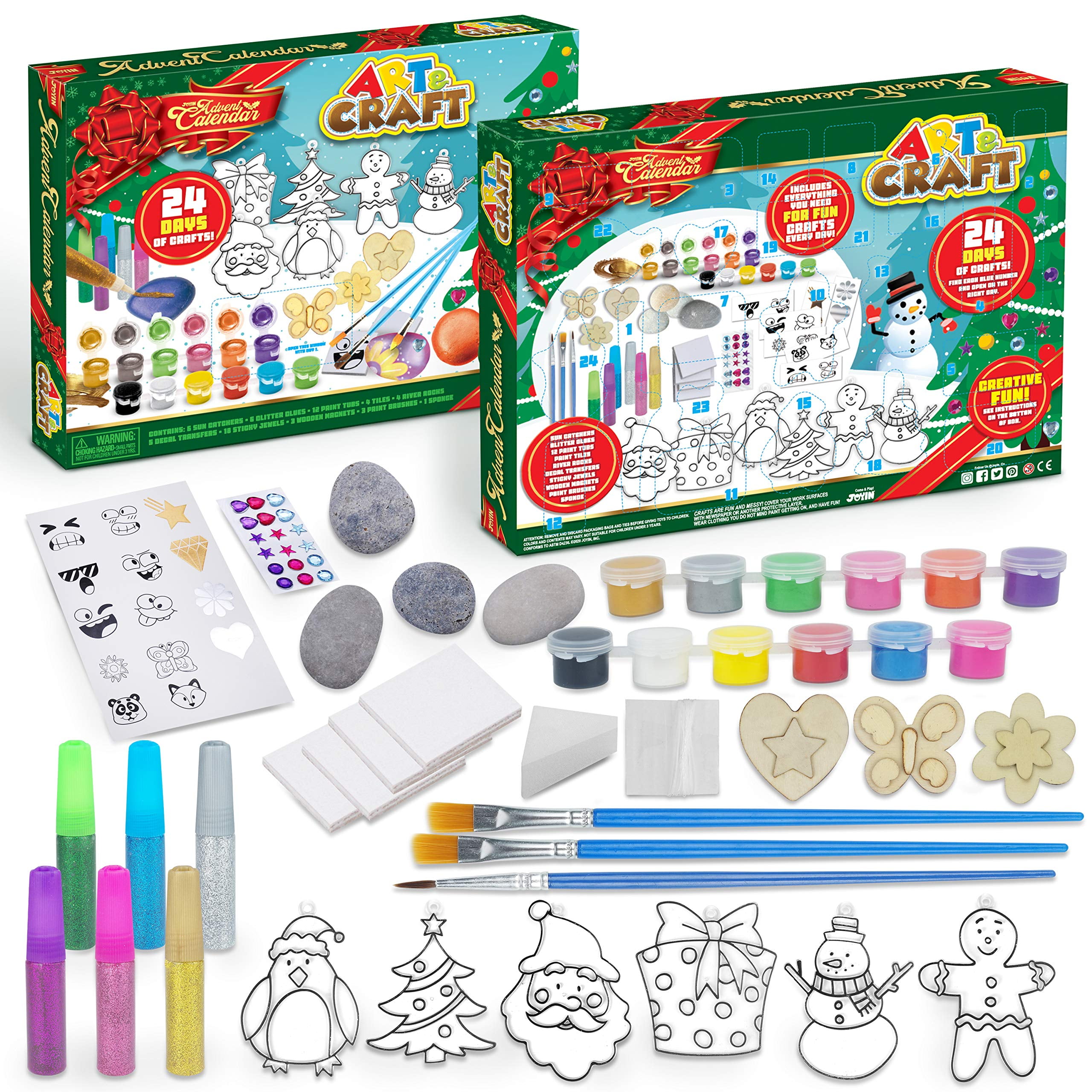 joyin-2022-christmas-art-and-craft-advent-calendar-24-days-christmas-countdown-advent-calendar-with-christmas-craft-kit-for-kids-walmart-com